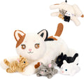 Mommy Cat & Four Kittens Plush Set-20"