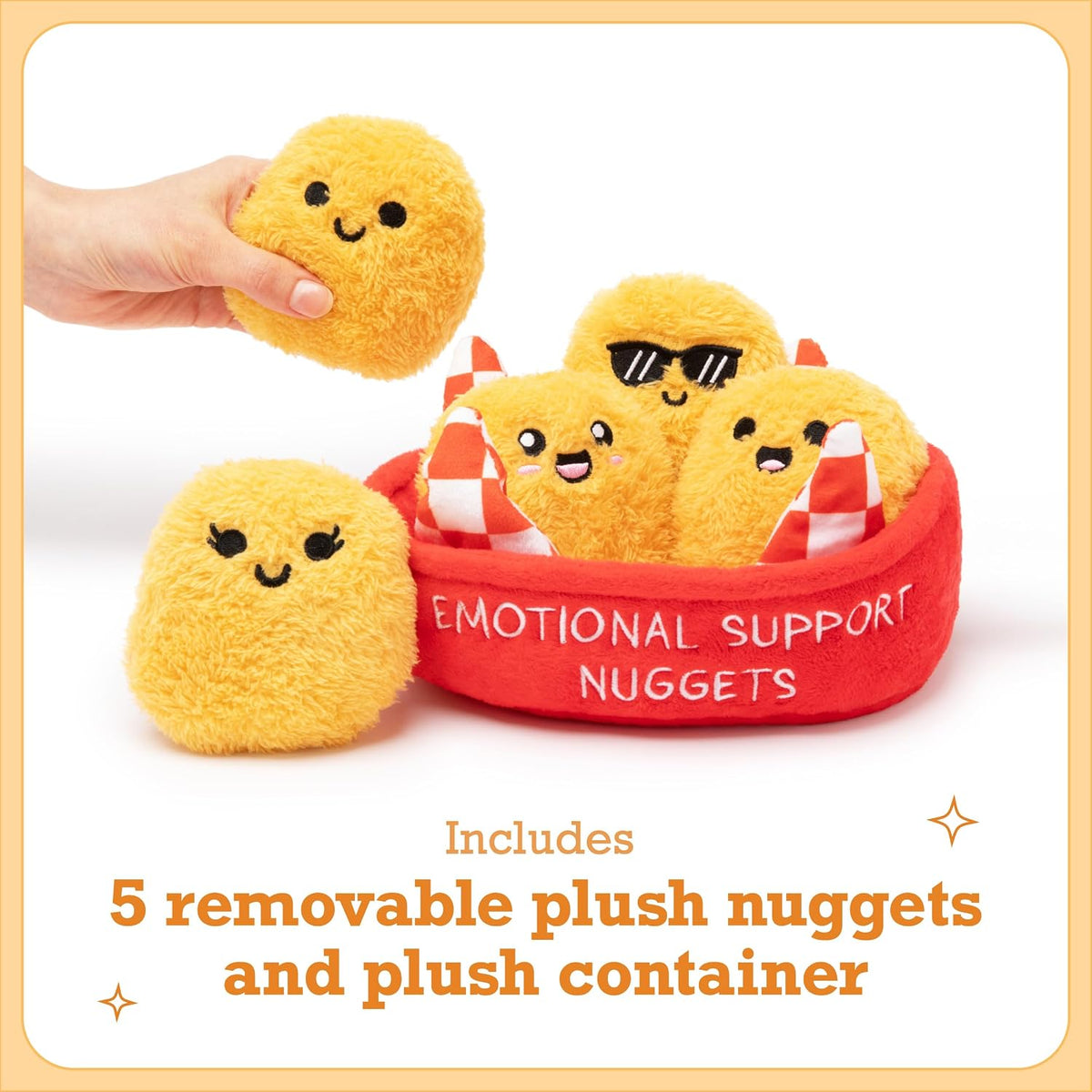 Emotional Support Chicken Nuggets, Cuddly Stuffed Animals by Relatable