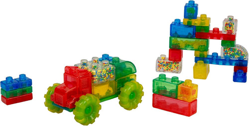 Jelly Blox Vroom Truck Kit-35 Blocks, Sensory Building Blocks