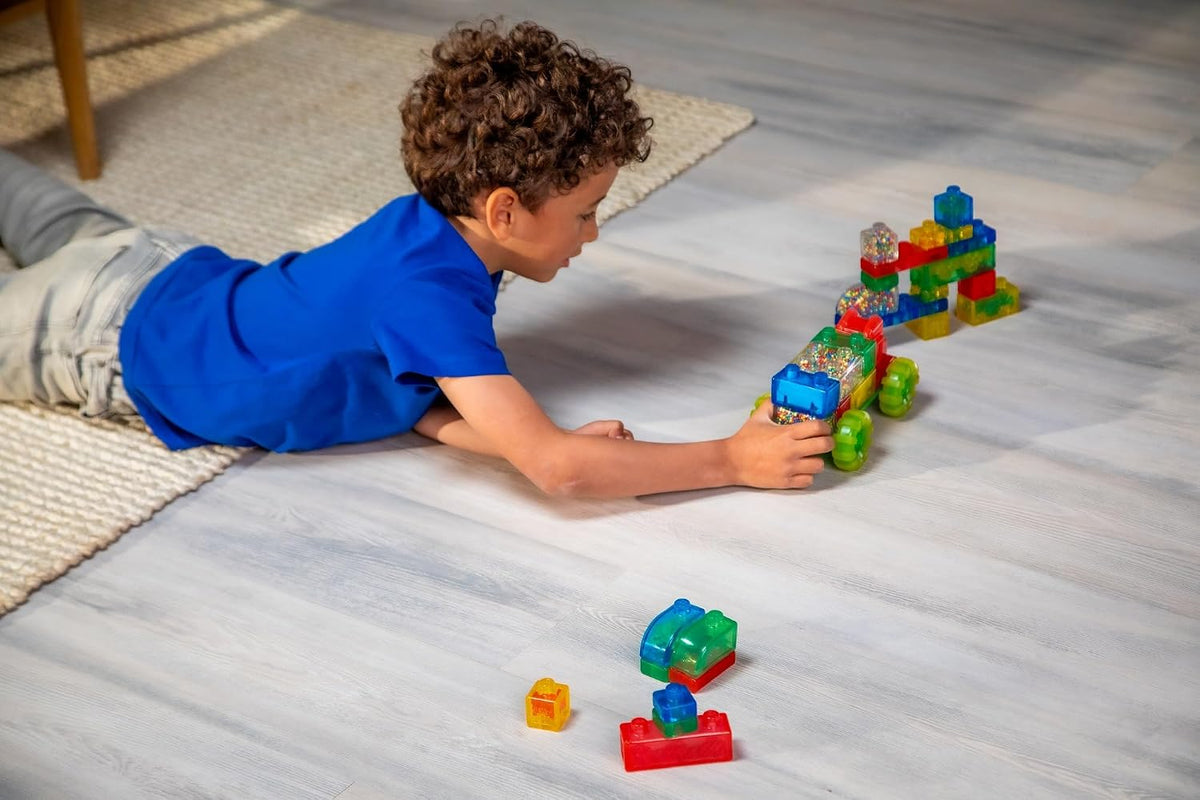 Jelly Blox Vroom Truck Kit-35 Blocks, Sensory Building Blocks